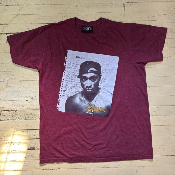 Vintage Cross Colours Men’s Tupac Untitled Lyrics T-shirt tee. Size S. - Picture 3 of 8